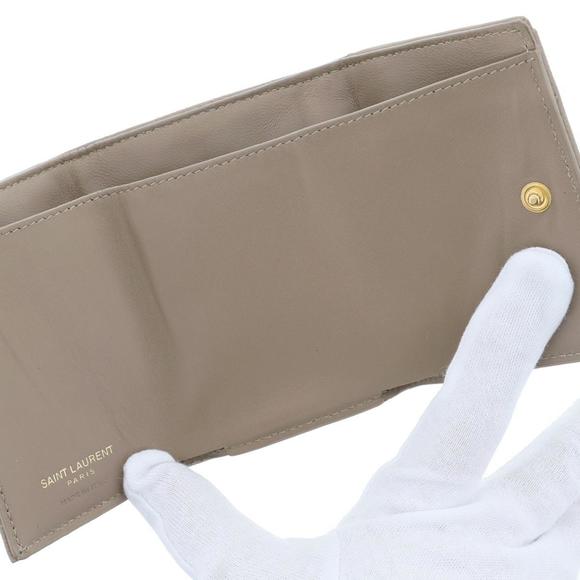 Saint Laurent Leather Trifold Tiny Wallet - Picture 4 of 6
